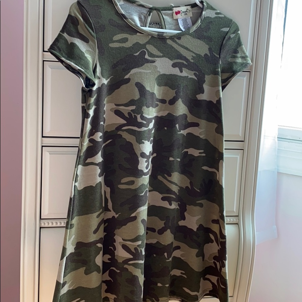 Brand New Poof Girl Camo Dress